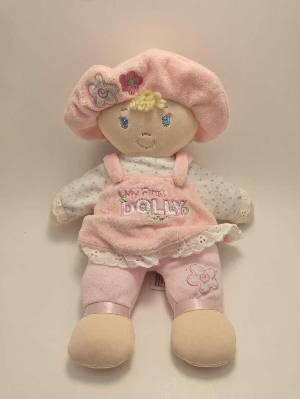 Baby Gund "My First Dolly" the Pink Doll Plush Flower Soft! (9 inch)